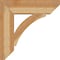Ekena Millwork Thorton Slat Rough Sawn Bracket, Western Red Cedar, 6"W x 26"D x 26"H BKT06X26X26THR06RWR - alternate 3
